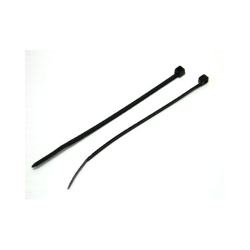 Black nylon cable ties for electrical and network cable management